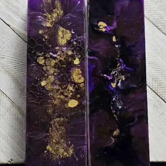 Purple, Black, And Gold Dragon Scale
