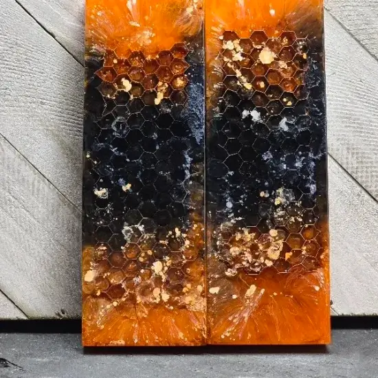 Orange and Black Dragon Scale