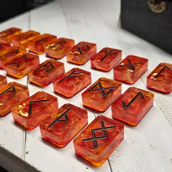 Phoenix Elder Futhark Rune Set