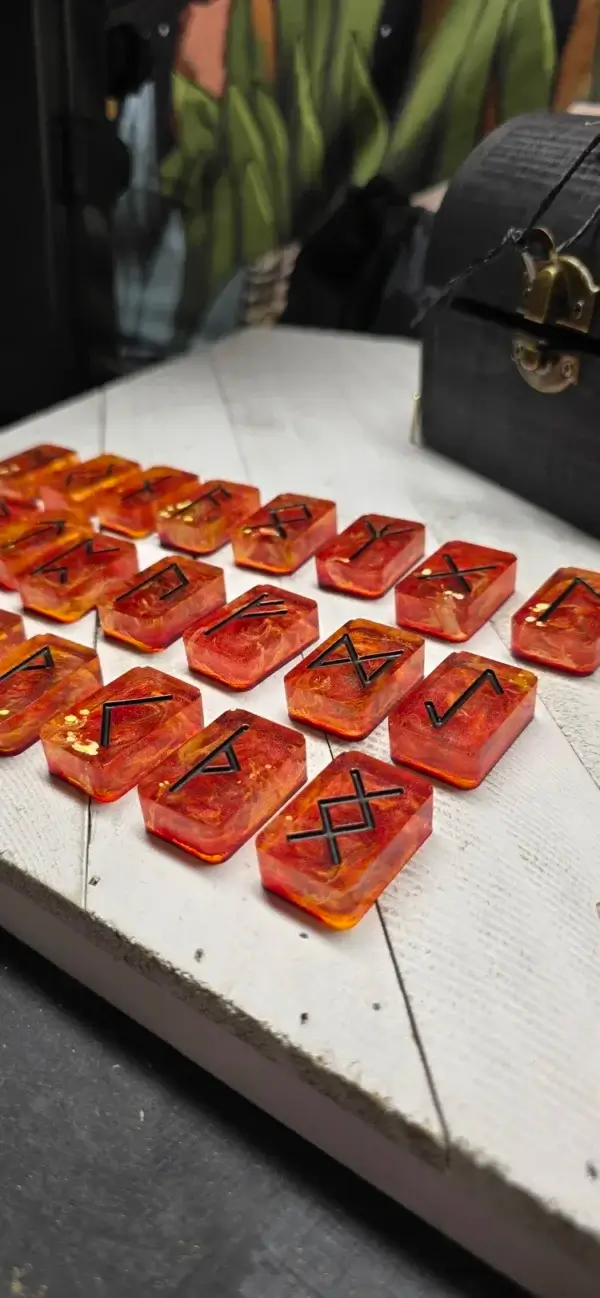 Phoenix Elder Futhark Rune Set