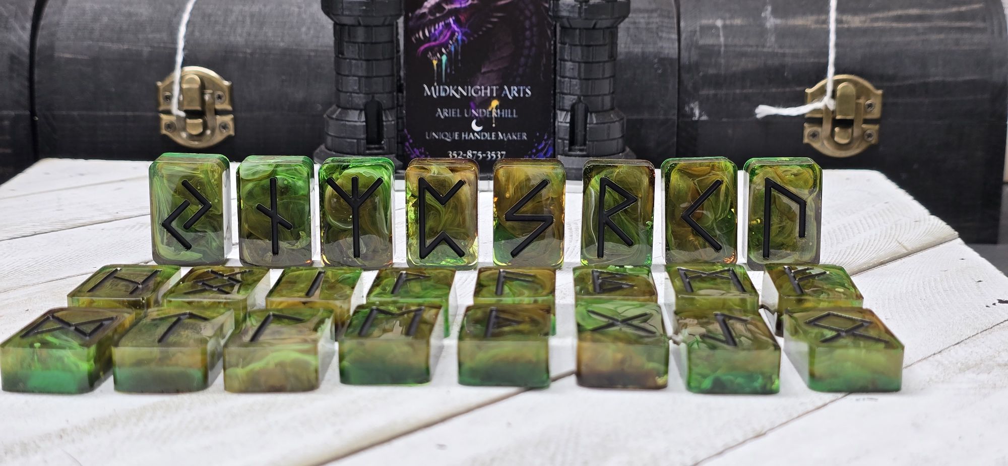 Fjorgyn's Bloom Elder Futhark Rune Set